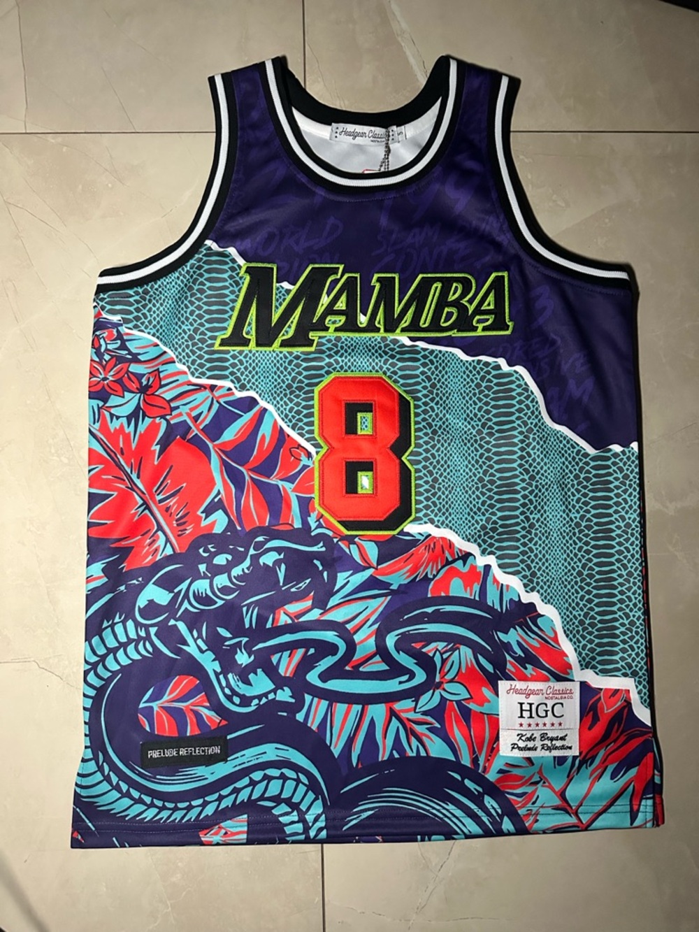 Headgear Classics Mamba #8 Men's Graphic Basketball Jersey